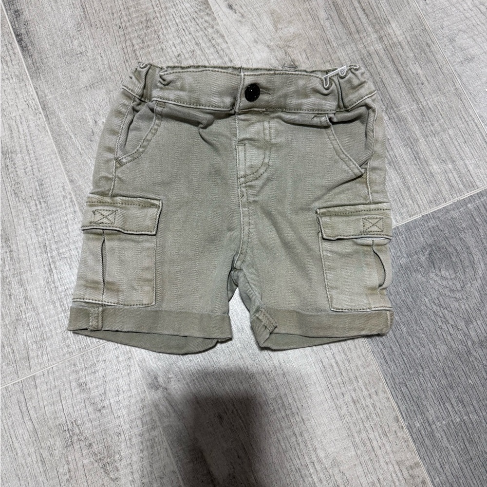 Colimacon Kids' Green Cargo Shorts